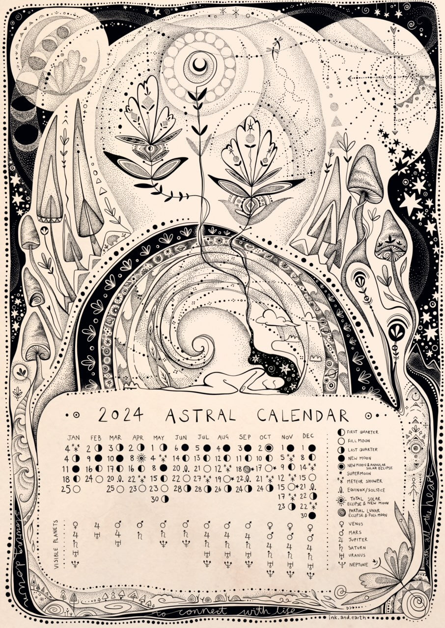 2024 Astral Calendars have landed! 🔮 Ink & Earth