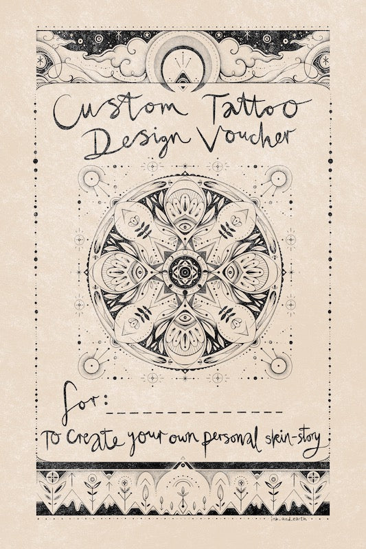 Personalised Custom Tattoo Design / ‘Skin Story’