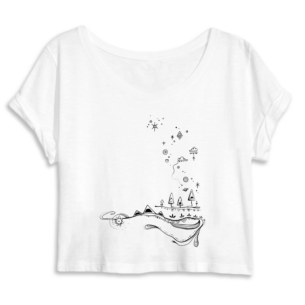 Organic Cotton Cropped “Forest” Tee - Plants a tree